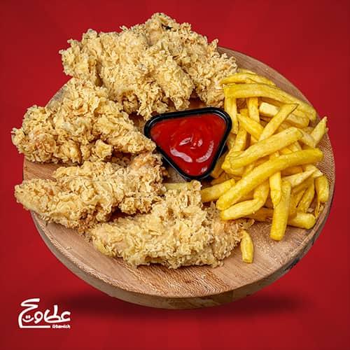 بشقاب فیله سوخاری ۵ تیکه