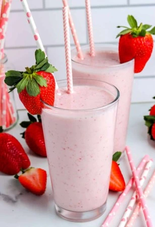 شیر توت فرنگی